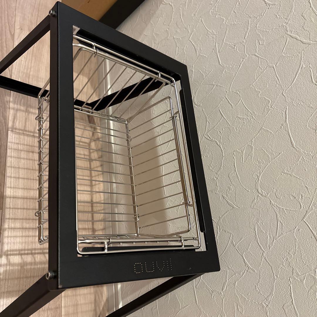 auvil ブラックミニマルチロングテーブル igt メッシュラック