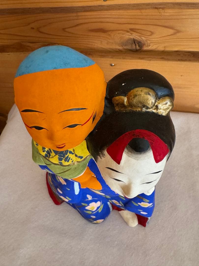 伏見人形 母子 子守 郷土玩具 民藝 伝統文化 芸術 京都