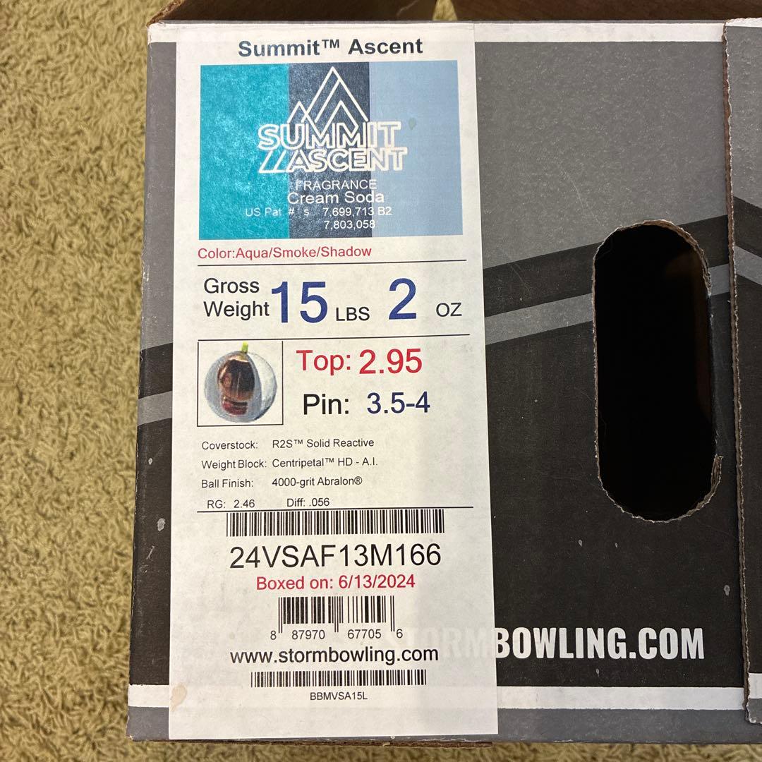 サミットアセント ボウリングボール 15ポンド