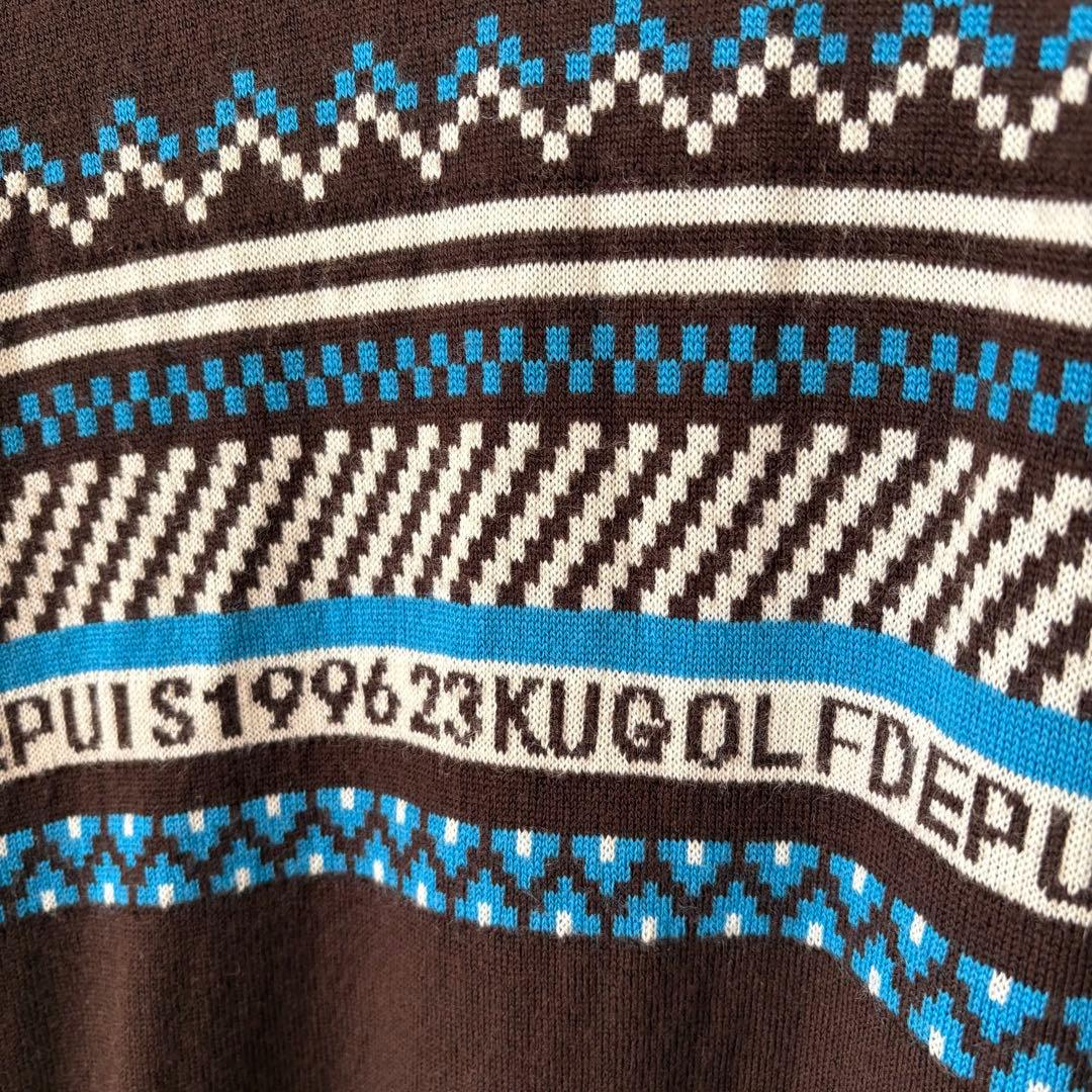 新品 23区GOLF【ウォッシャブル】フェアアイル柄ニット