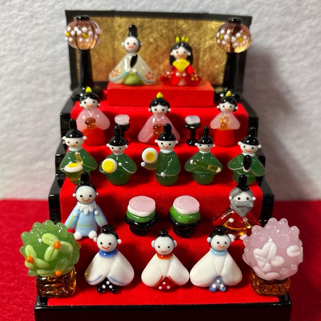 mishi38　お雛様五段飾りセット　ミニチュア