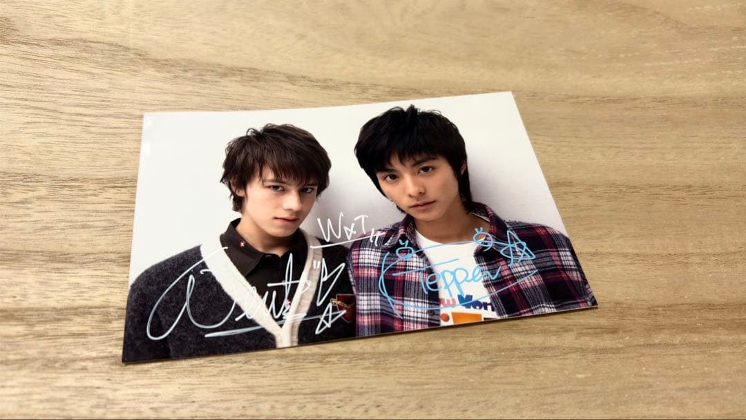 WaT 小池徹平 ウエンツ瑛士 直筆サイン入り 写真