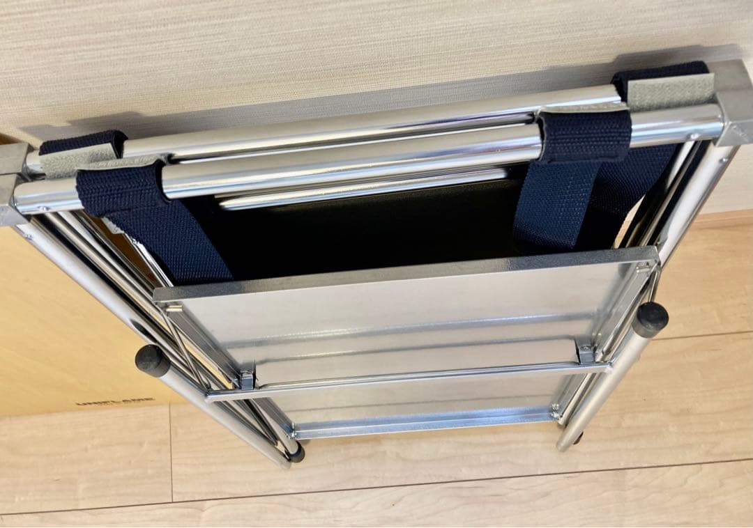 【美品】UNIFLAME キッチンスタンドⅡ センターラック 木製天板 収納袋