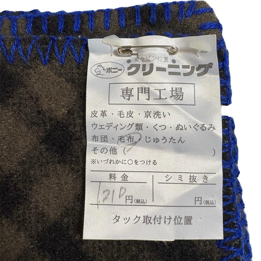 BURBERRY PRORSUMチェックウールブランケットブラウン