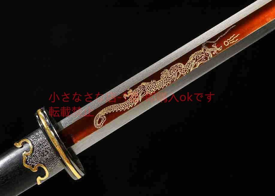 環首唐横刀二色型烏木高マンガン鋼 古兵器 武具 刀装具 日本刀 模造刀 居合刀