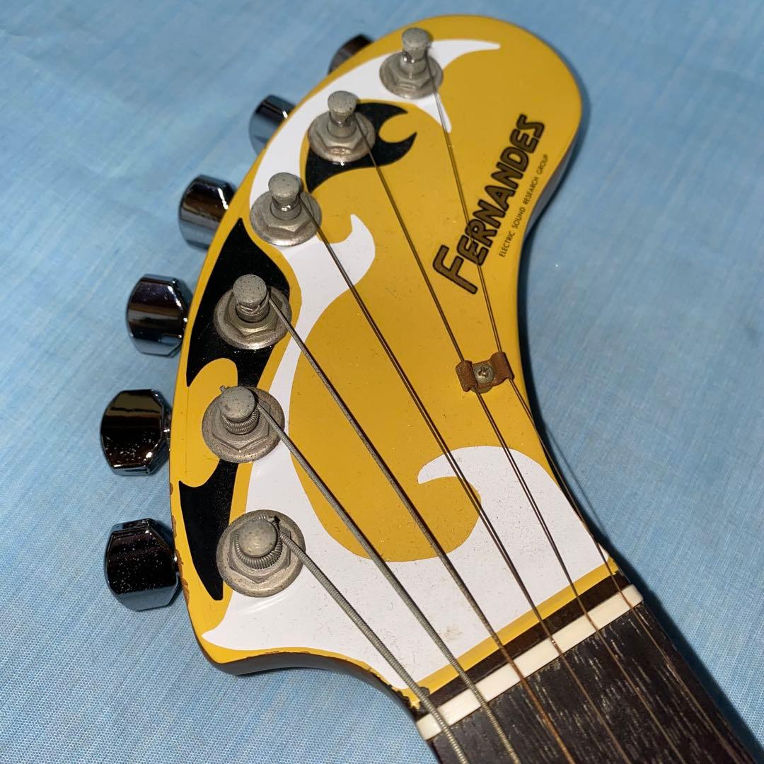 フェルナンデスZo3ミニエレキギター イエロー アンプ内蔵