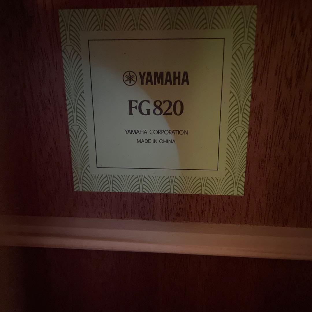 ヤマハ　FG820 ブラックアコースティックギター　ブラック　ジャンク