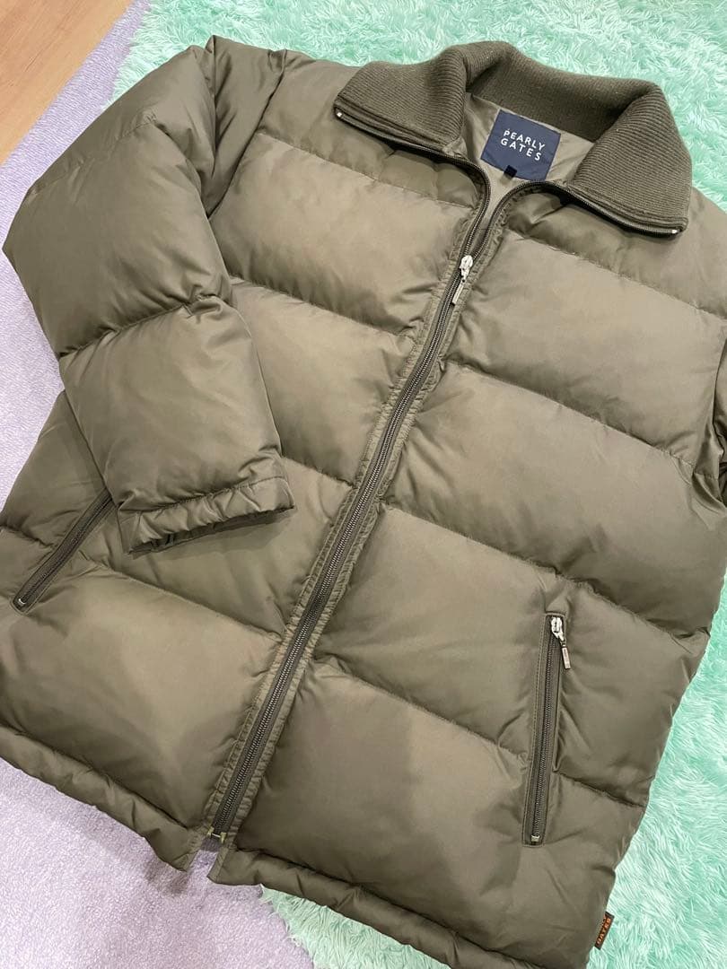 パーリーゲイツ　サイズ4 チャコール　ダウンジャケット　美品