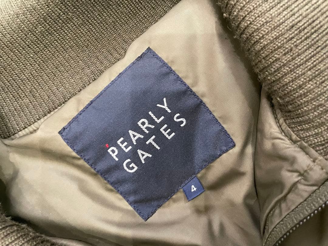 パーリーゲイツ　サイズ4 チャコール　ダウンジャケット　美品