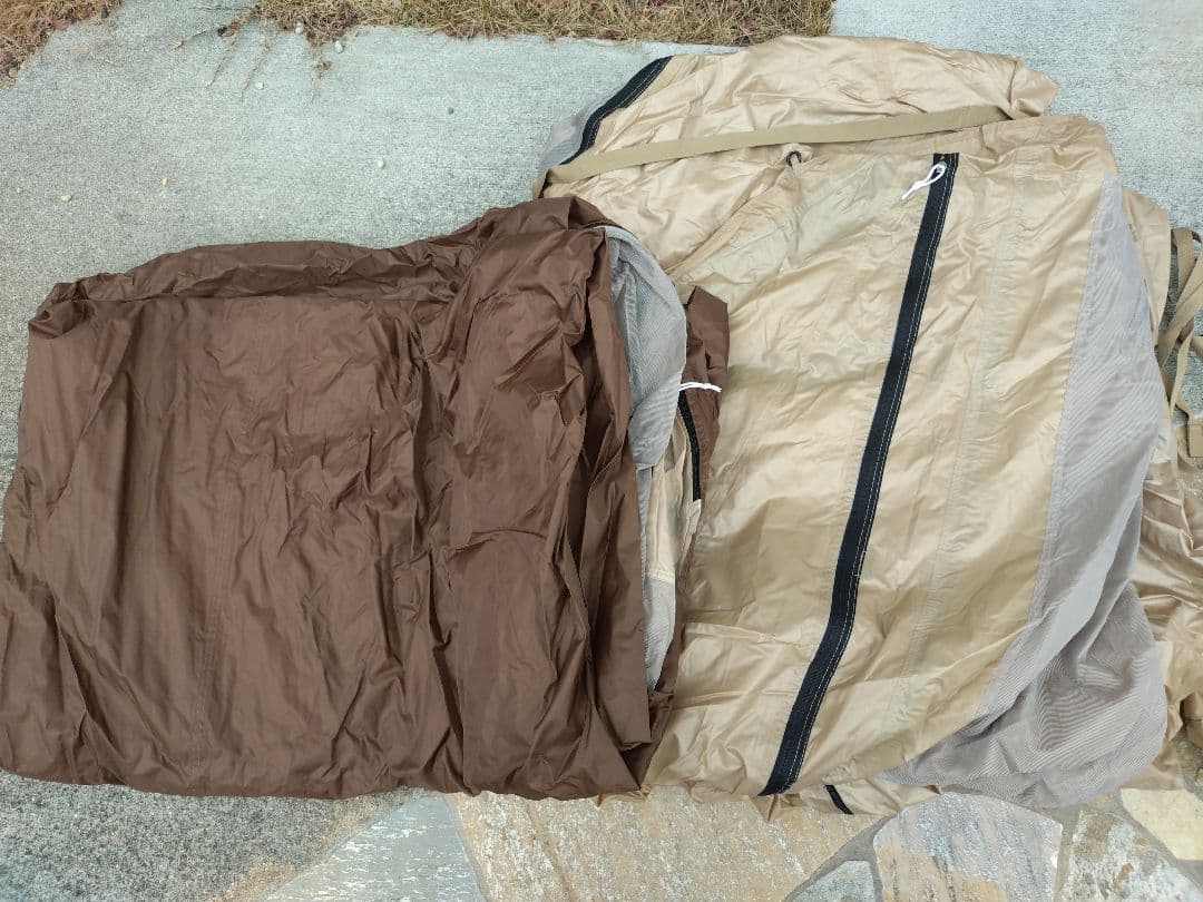 DOD カマボコテント3M(カラー：タン)、カマシールドM、カママットM　セット