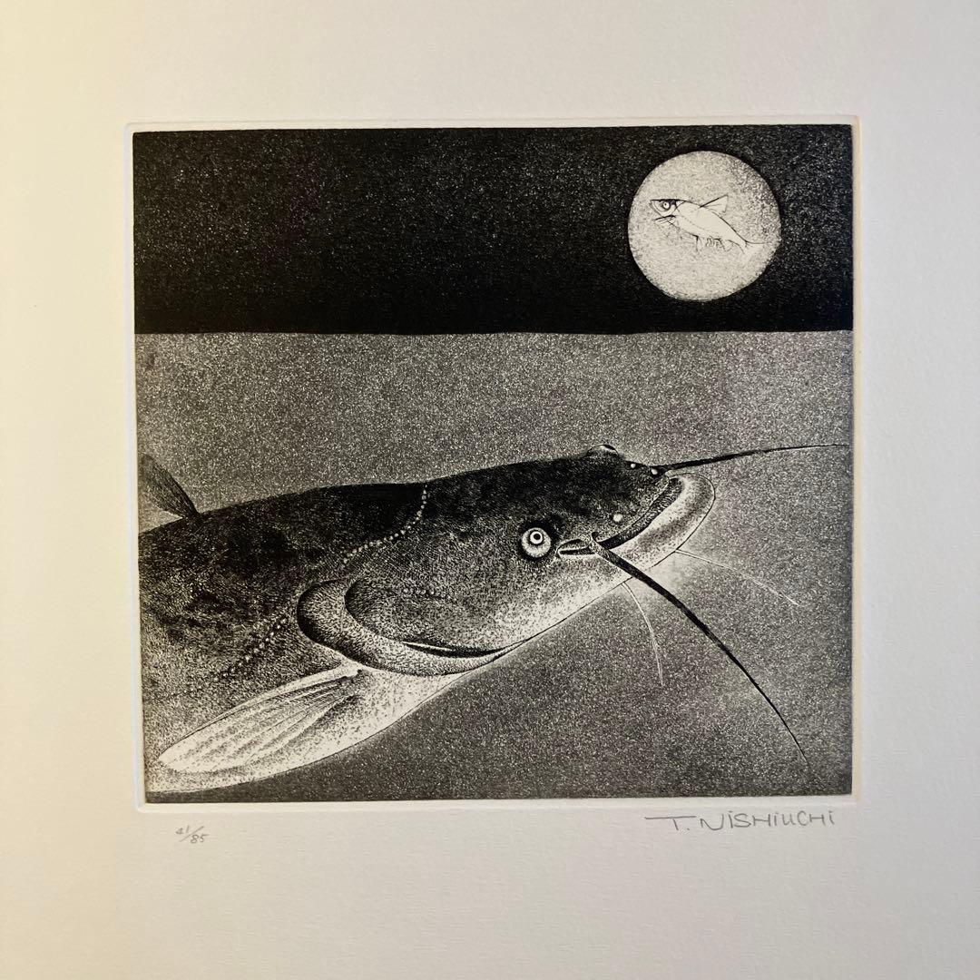 西内利夫　銅版画集　琵琶湖の仲間たち　全12点セット