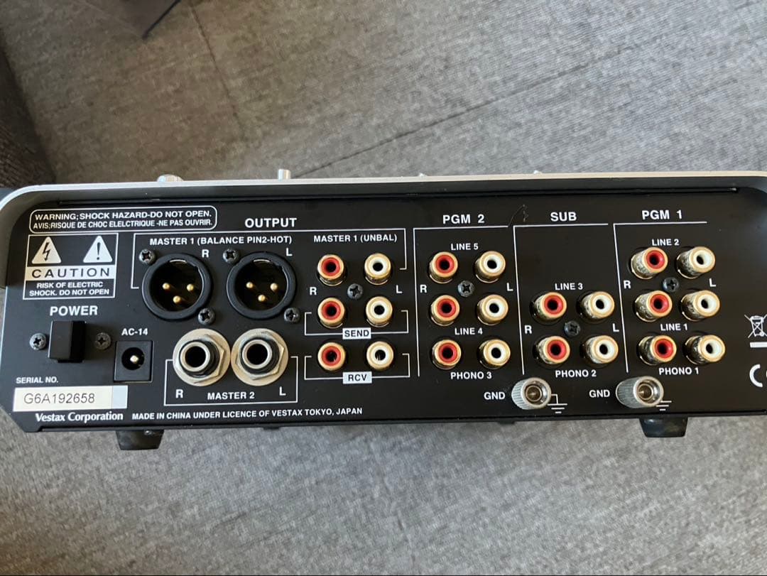 【音出確認済/純正AC付】Vestax VMC-185XL DJ ミキサー