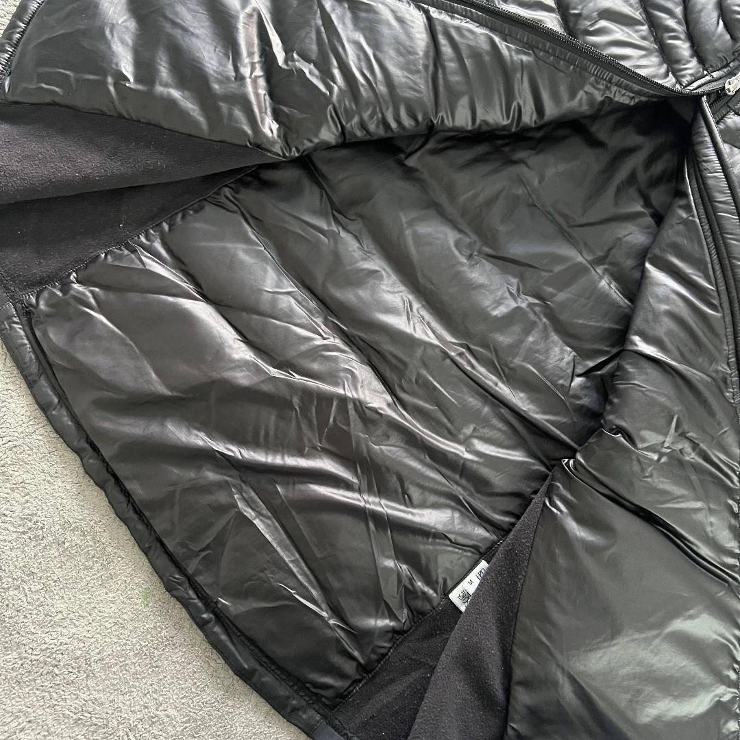 JUN&ROPE ジュンアンドロペ　切替　ダウンジャケット　ゴルフ　中綿　黒系