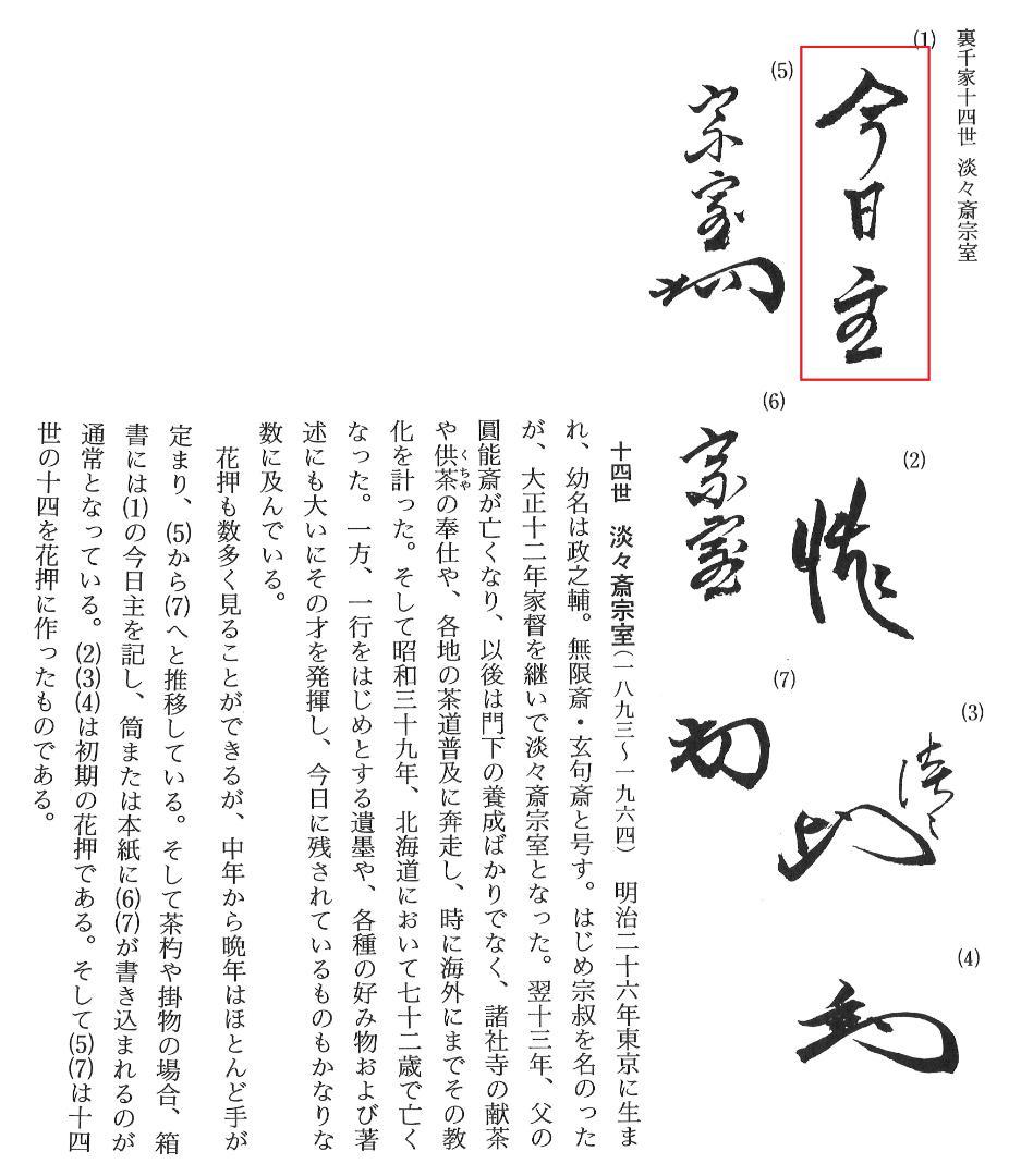 裏千家14世淡々斎宗室御書付『猪香合』2代久世久宝造 （共箱）