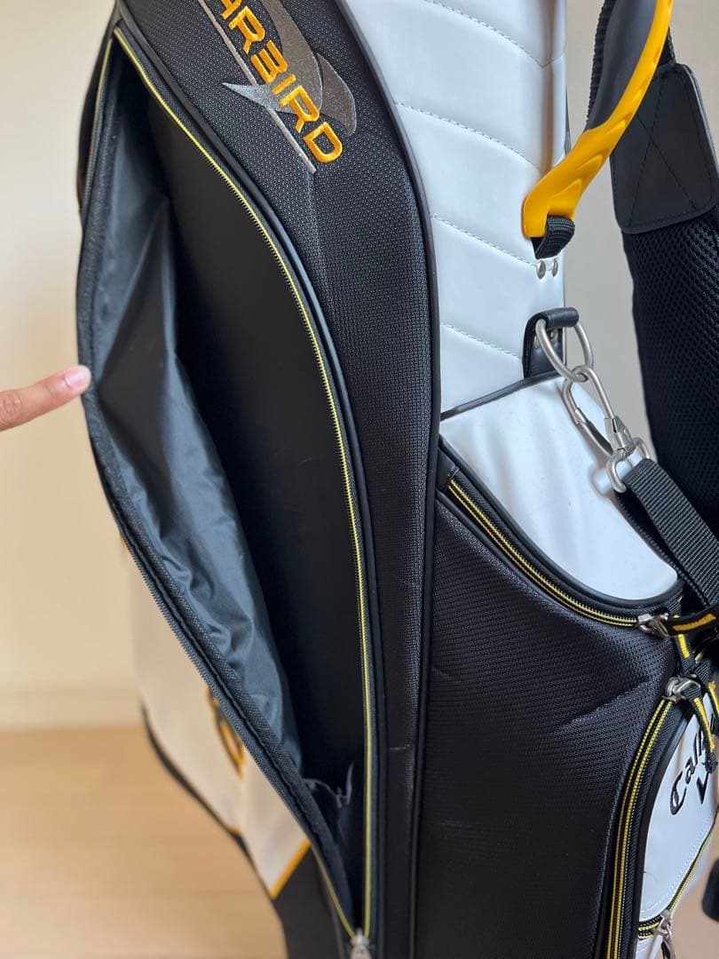 Callaway Warbird キャディバッグ 黒白 ヘッドカバー付き