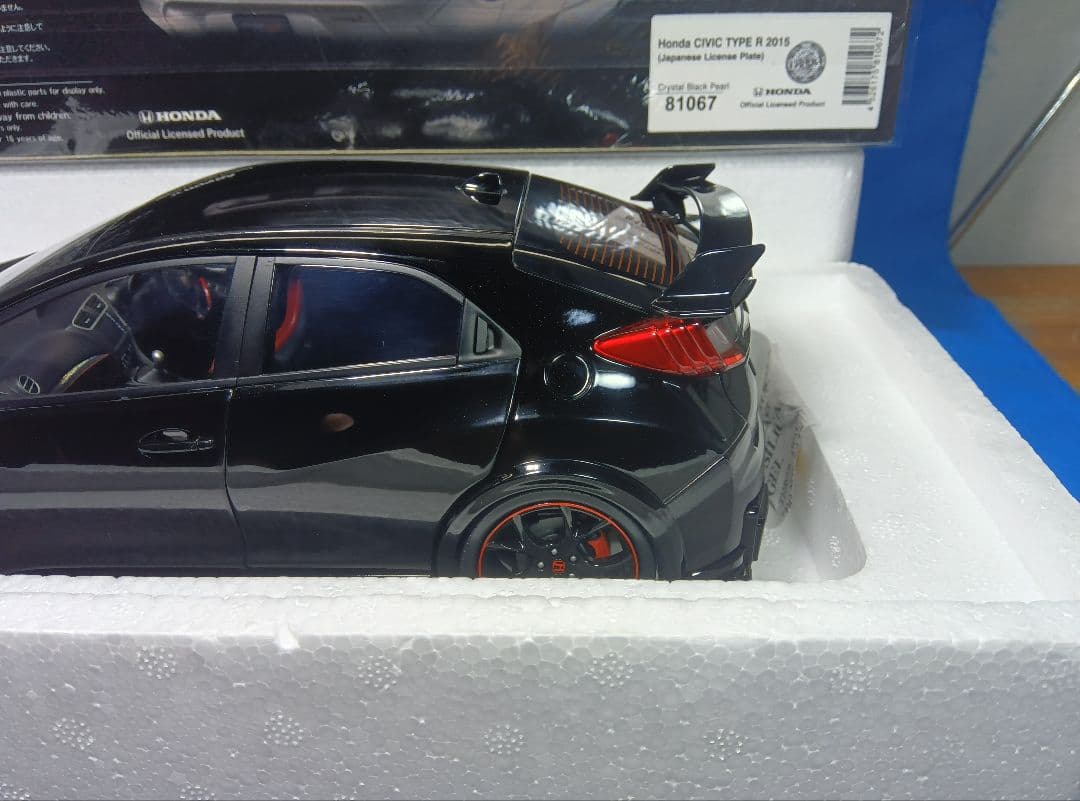 1/18 HONDA CIVIC typeR ブラック EBBRO 81067