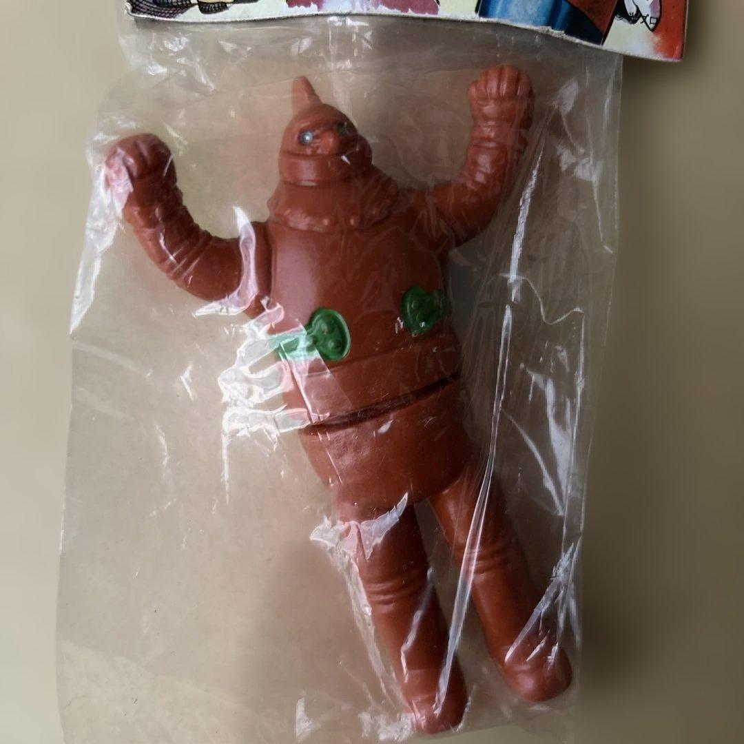 【未開封品】年代物 ブルマァクの怪獣シリーズ 鉄人28号 ソフビ フィギュア ②