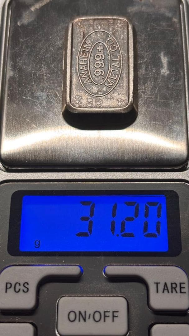 1981年 純銀バー 1オンス ANAHEIM L / U.S.V.I.