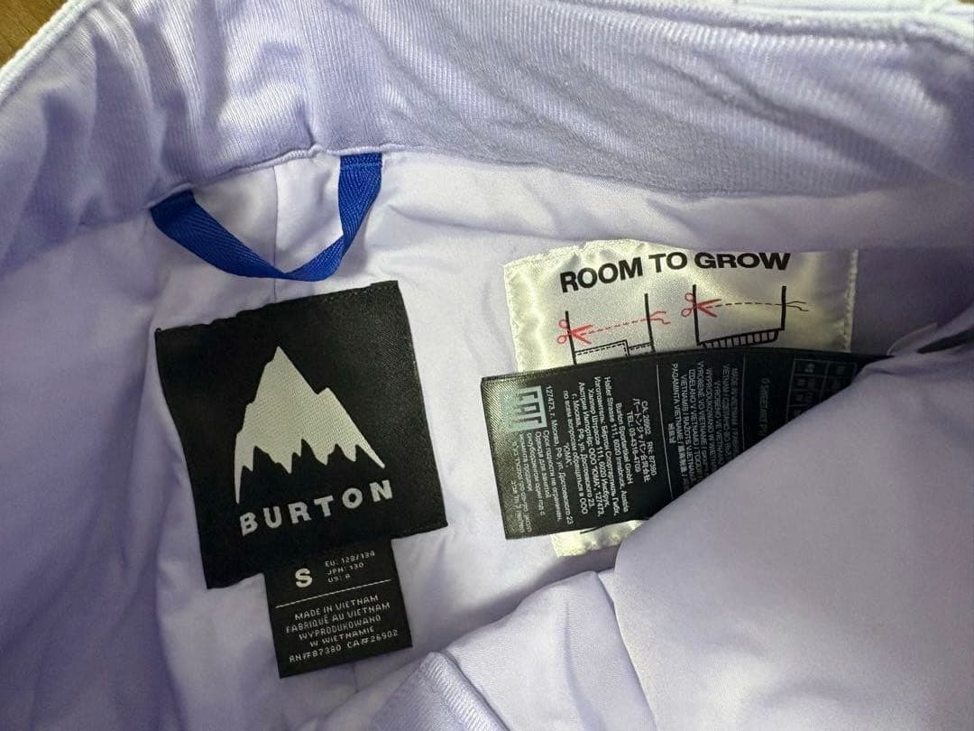 新品　BURTON バートン ラベンダー　キッズスノーボード ウェア パンツ