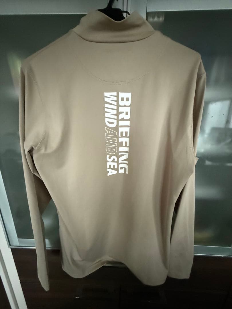 新品】ブリーフィング／ハイネック／モックネック／長袖／ネイビー／M