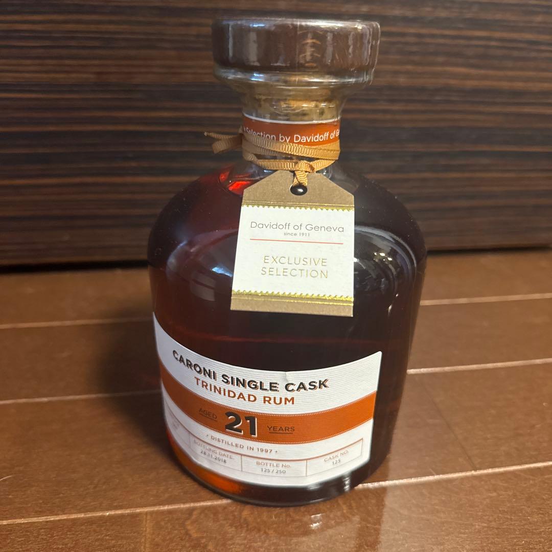 【250本限定】カロニ　シングルカスク　トリニダッド　ラム　ダビドフ