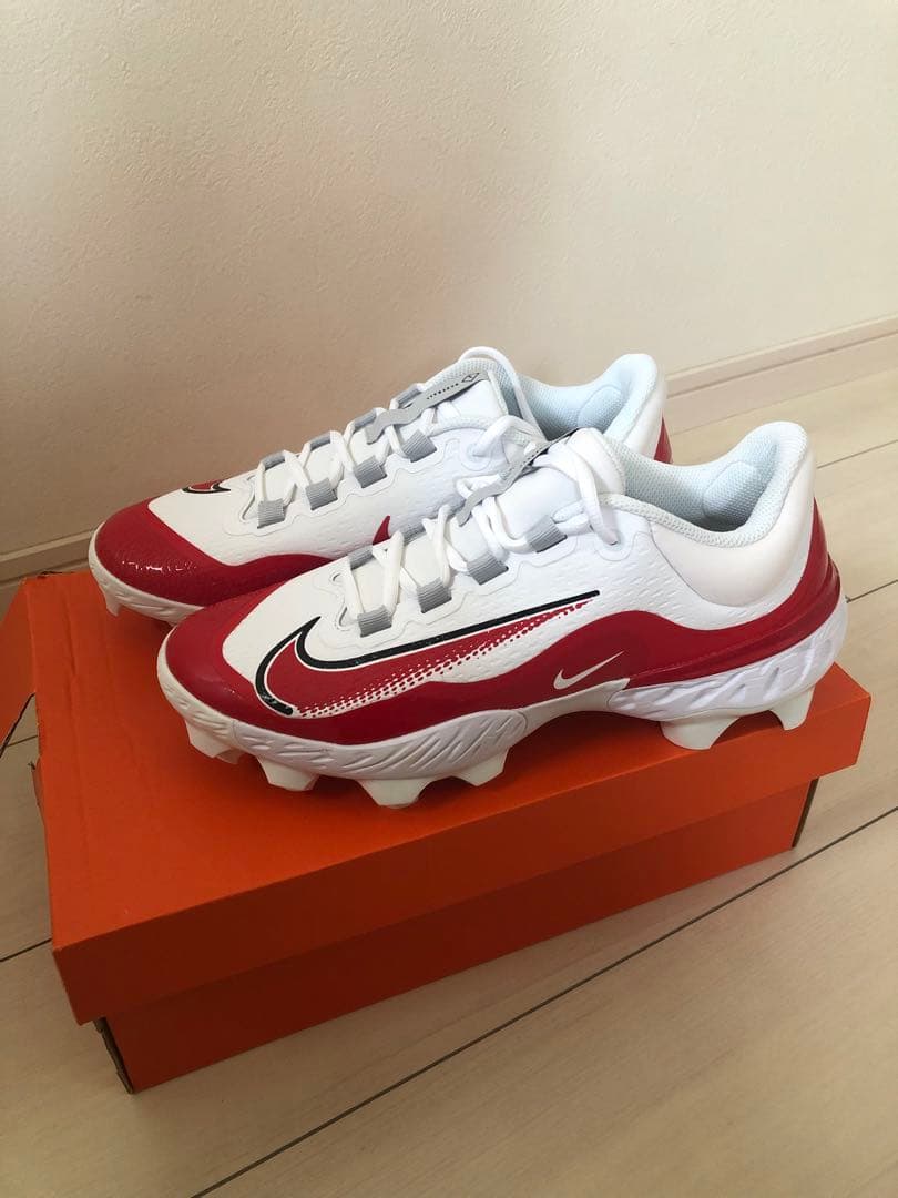 ナイキ 野球　アルファハラチエリート4 LOW MCS ホワイト×レッド 新品