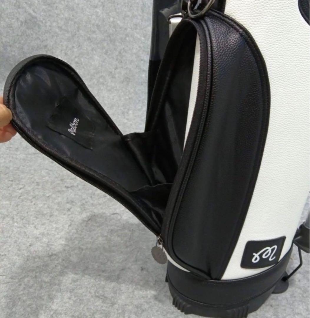 【即発送】マルボン ゴルフmalbon キャディバッグ 男女兼用3分割 ホワイト