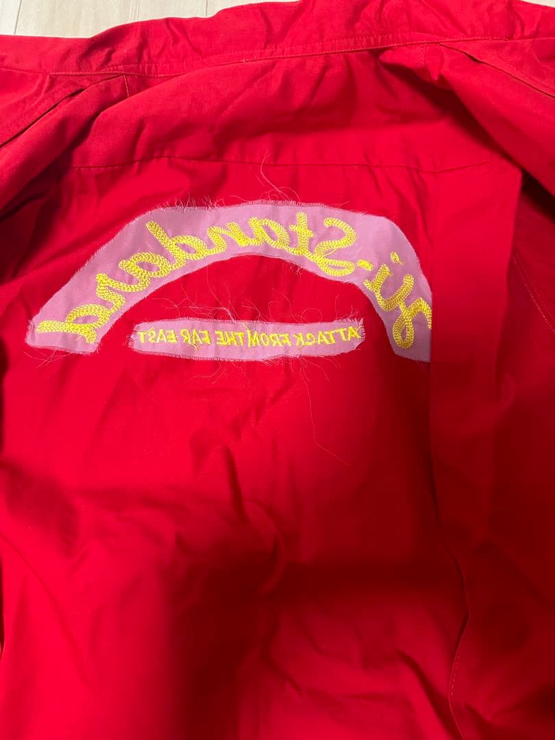 Hi-Standard 半袖ワークシャツ 赤