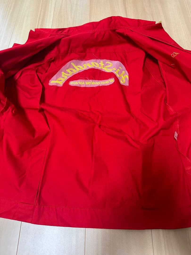 Hi-Standard 半袖ワークシャツ 赤