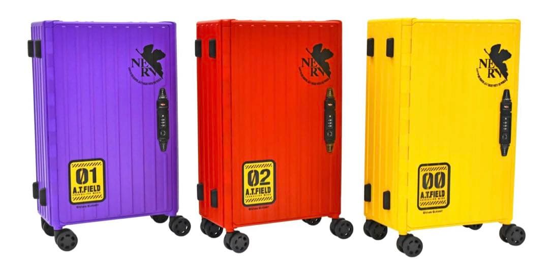 3個セット！エヴァンゲリオンAT.FIELDコラボ　折り畳みキャリーケース