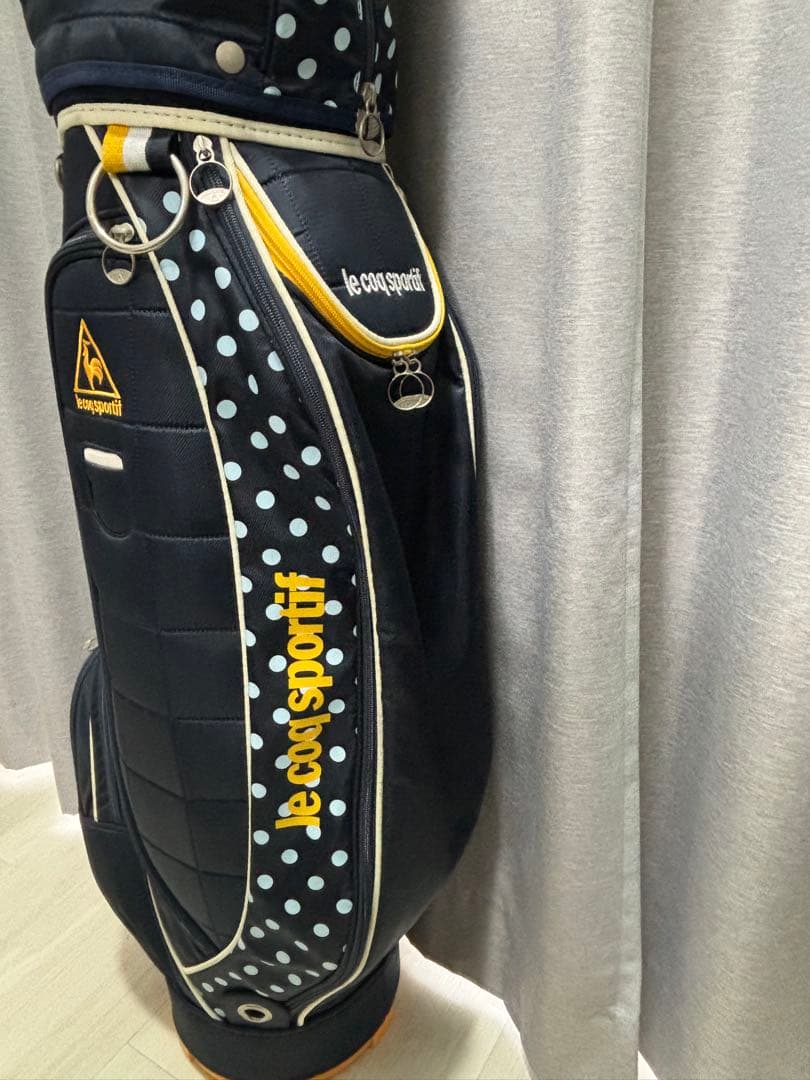 i*a様 新品訳あり　ルコックスポルティフゴルフ　レディスキャディーバック　水玉