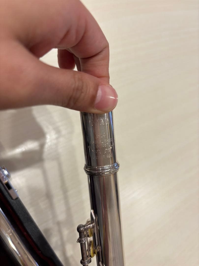 シルバー フルート ケース付き