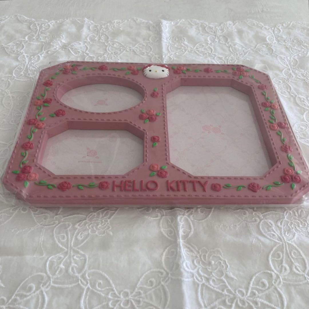 【 新品・未使用 】　希少！　レトロ　ハローキティ　野薔薇　フォトフレーム