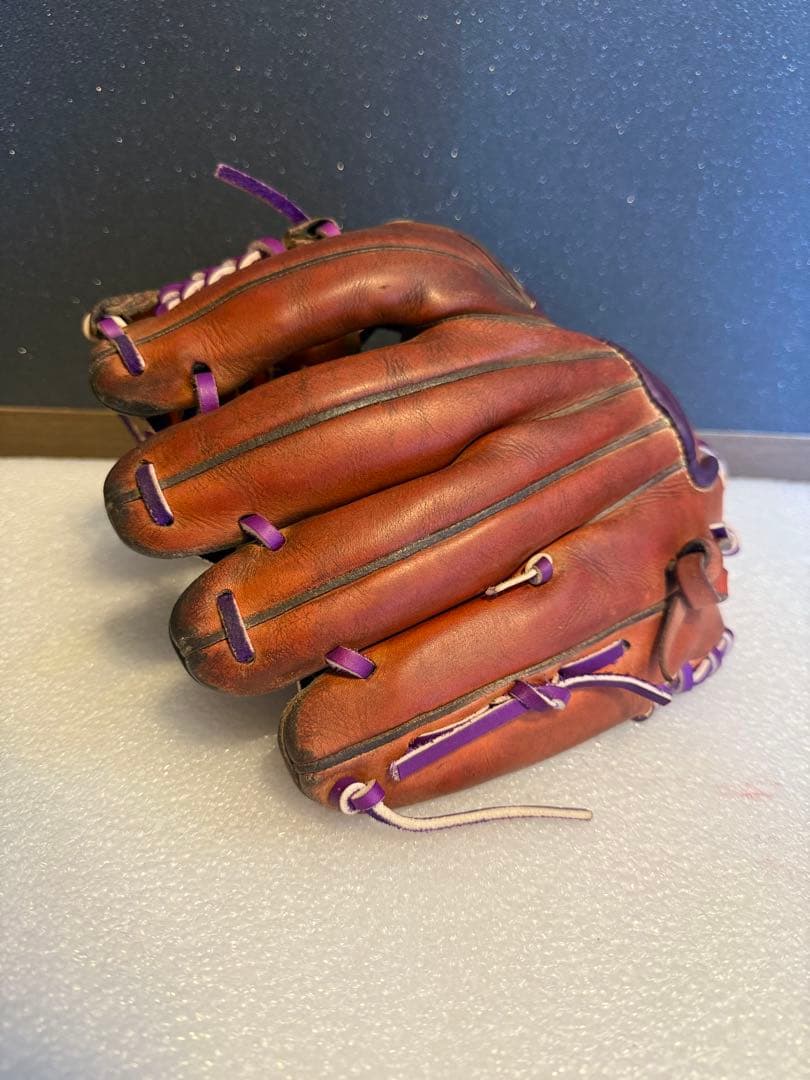 ★最高級★ ミズノプロ 硬式 内野手 ヘリ革交換 全紐交換 グリス交換