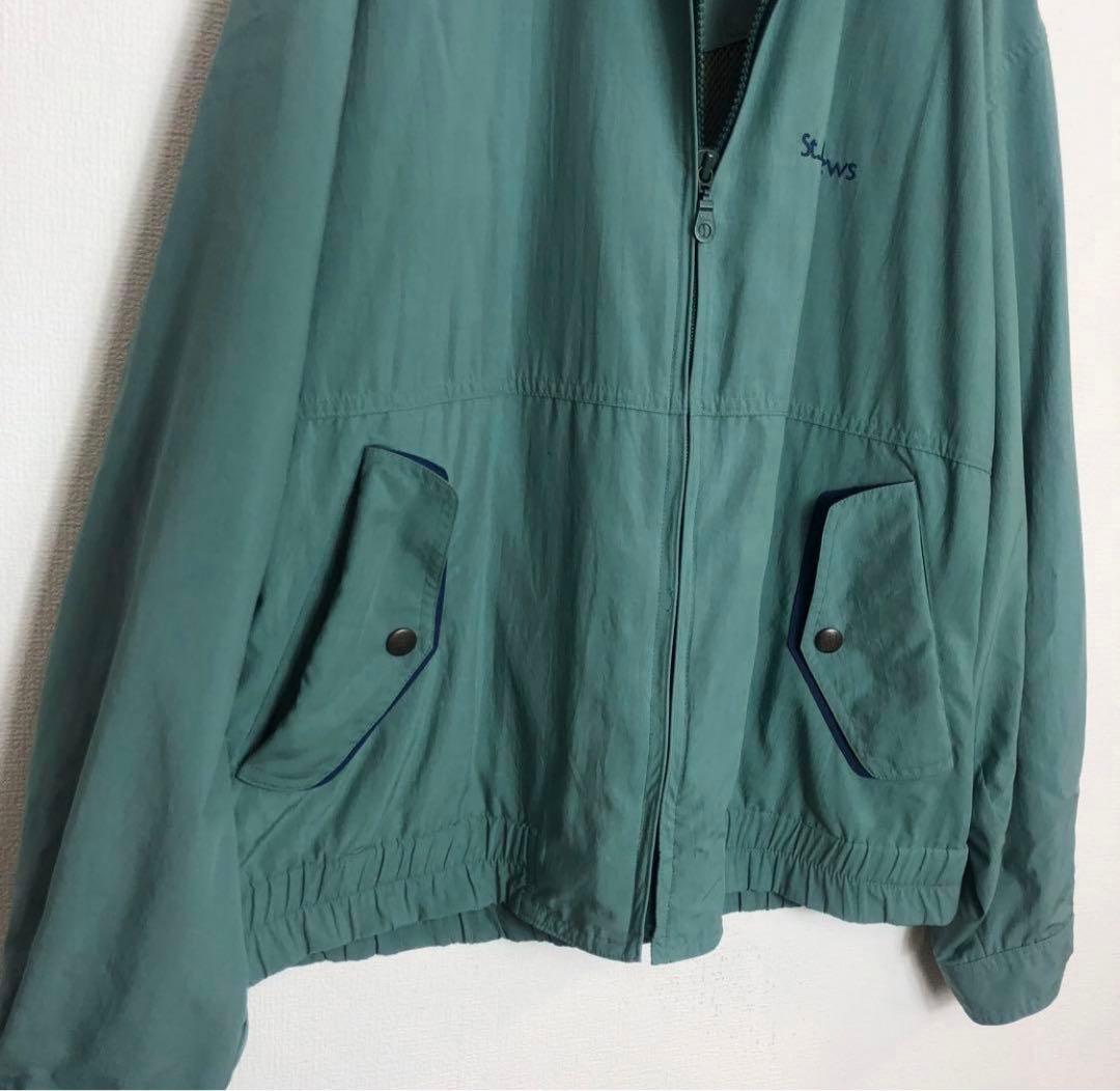 St.Andrews LINKS ゴルフブルゾン　刺繍ロゴ　レトロ　グリーン