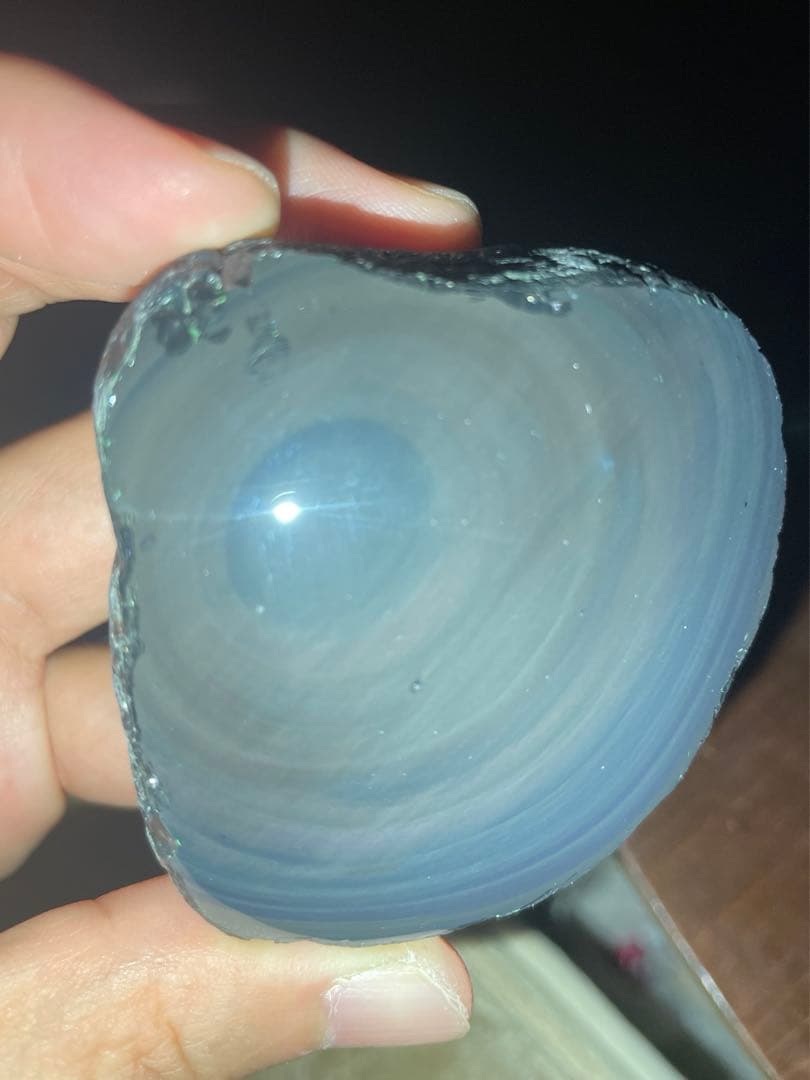 研磨品　十勝石玲瓏　パステルカラー　レインボーオブシディアン