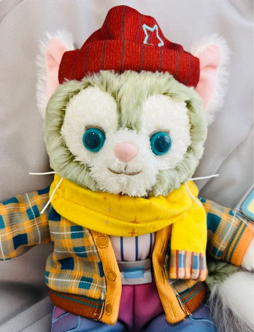 新品★お顔厳選★ジェラトーニ★ぬいぐるみSS♪香港ディズニーランド限定★マフラー