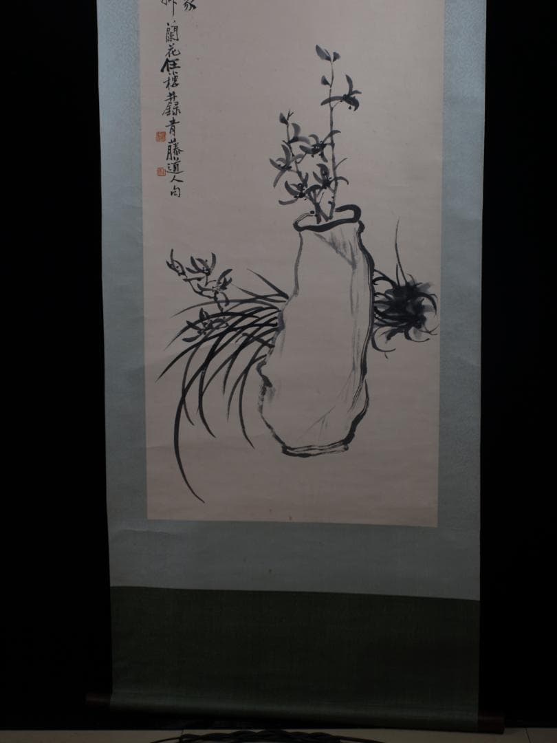 中国清時代の肉筆掛軸　激安骨董品 古美術 DE523A6-2