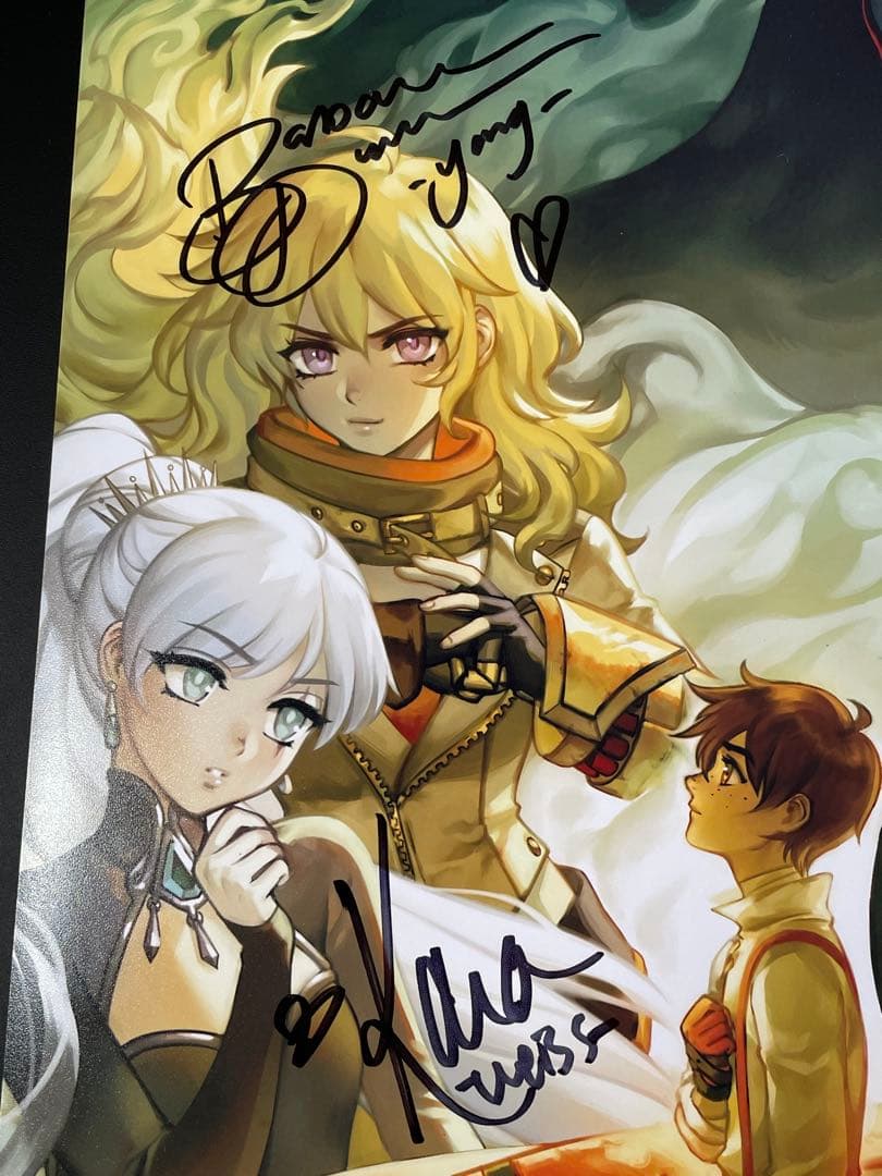 RWBY 直筆サイン入りポスター　JSA認定書付き　②