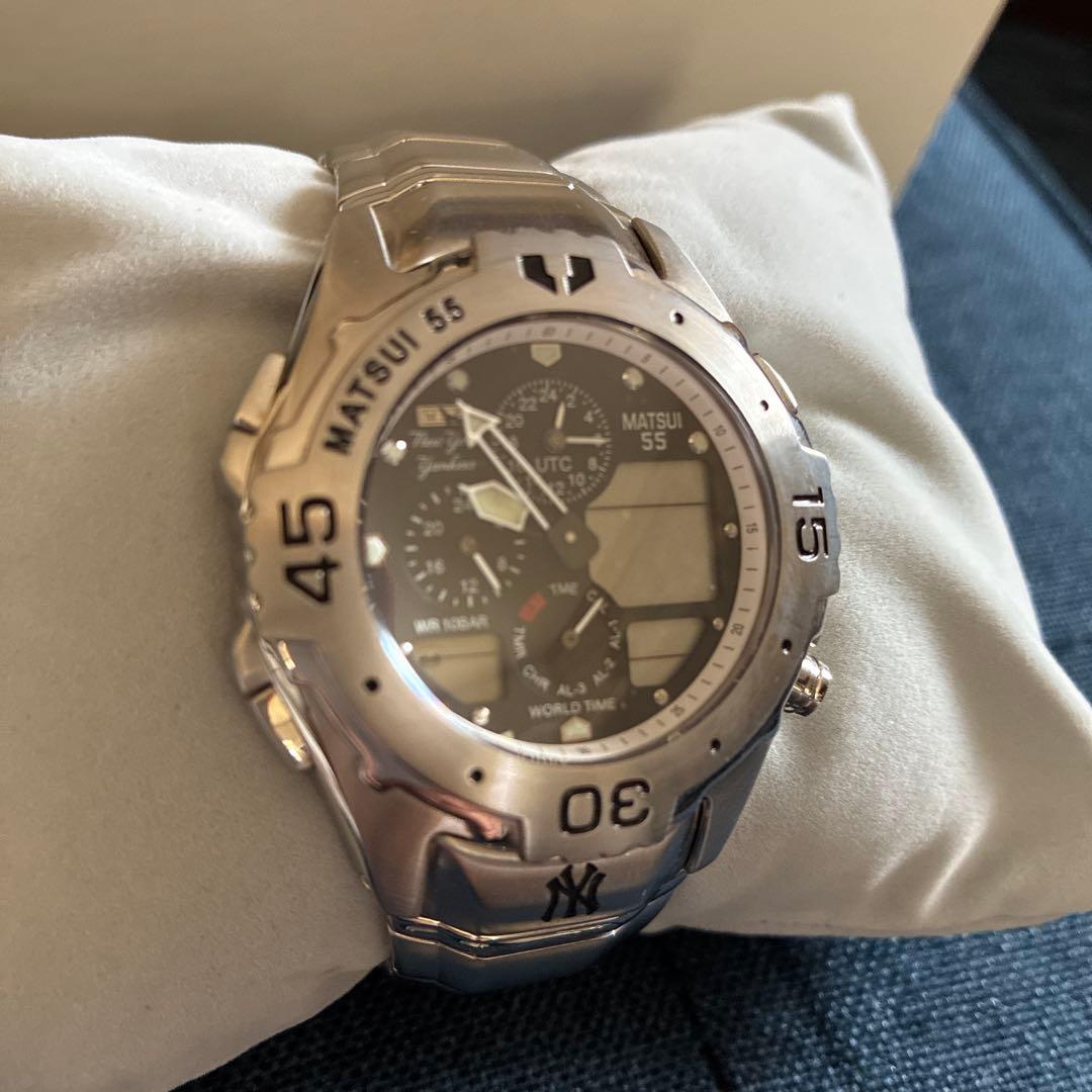 NEW YORK YANKEES MATSUI 55 腕時計シチズン箱保証書あり