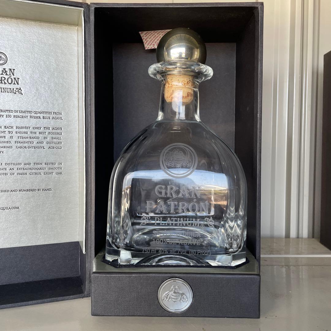 GRAN PATRÓN PLATINUM テキーラ 750ml 6箱　空き瓶2点