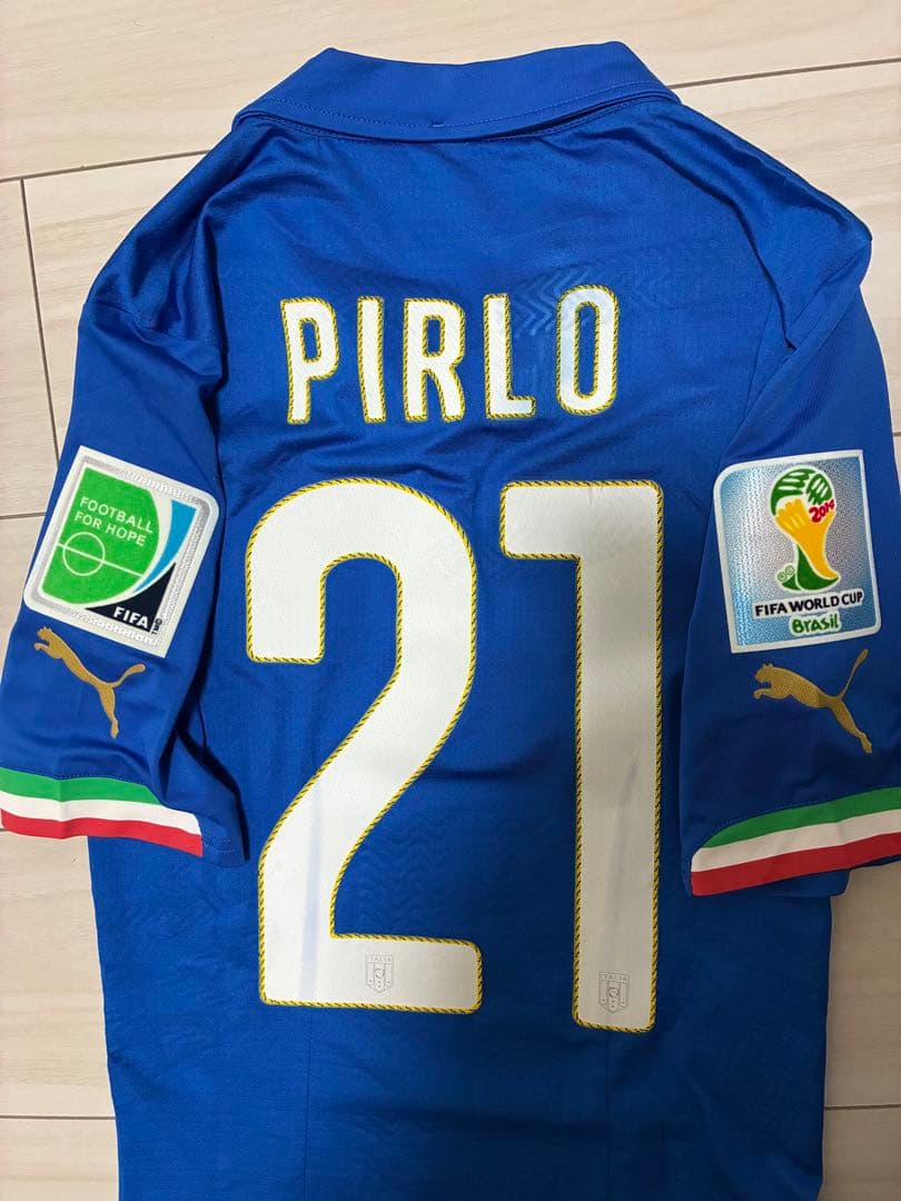 イタリア代表2014ユニフォーム ピルロ オーセンティック　Sサイズ　値下げ価格