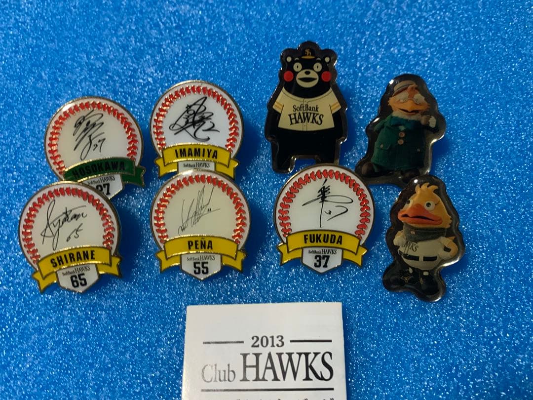 ソフトバンクホークス　Club HAWKSオリジナルピンバッジ　60点