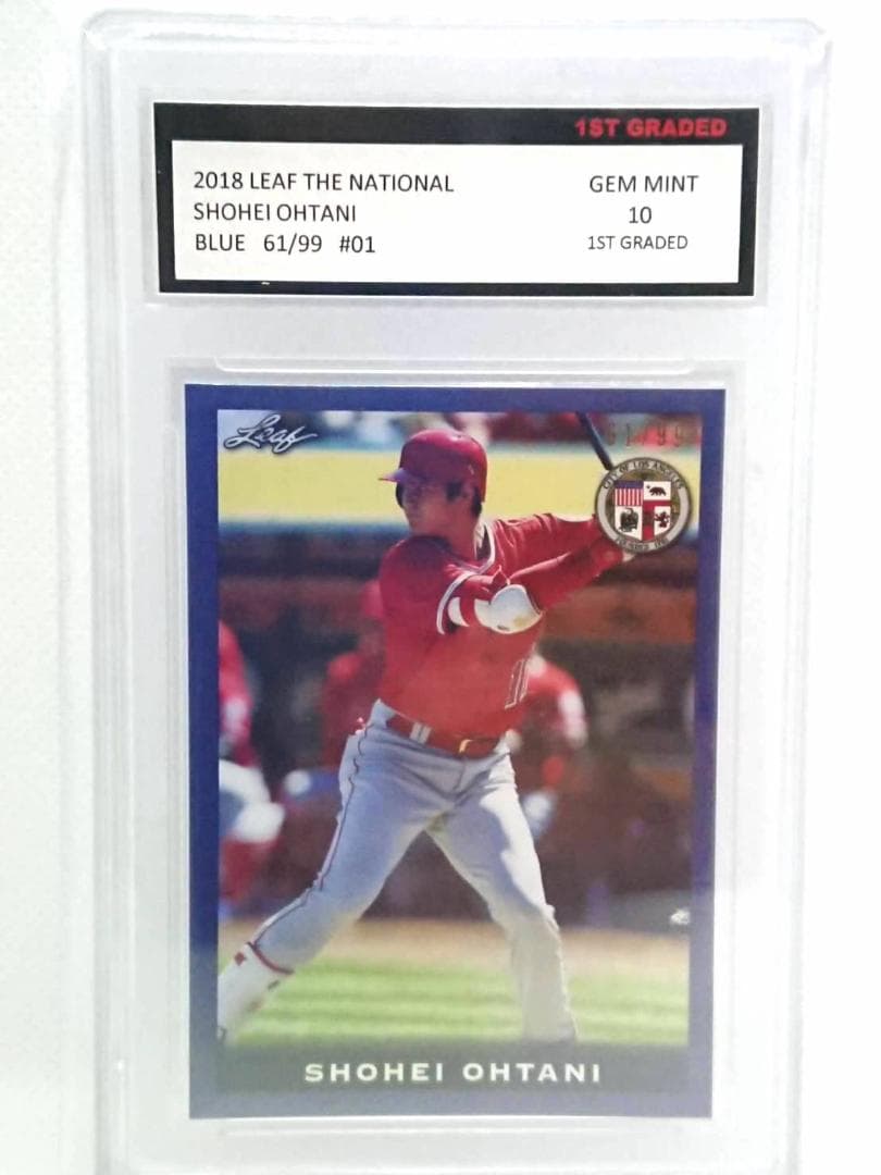 大谷翔平2018 LEAF THE NATIONAL BLUE 61/99#01