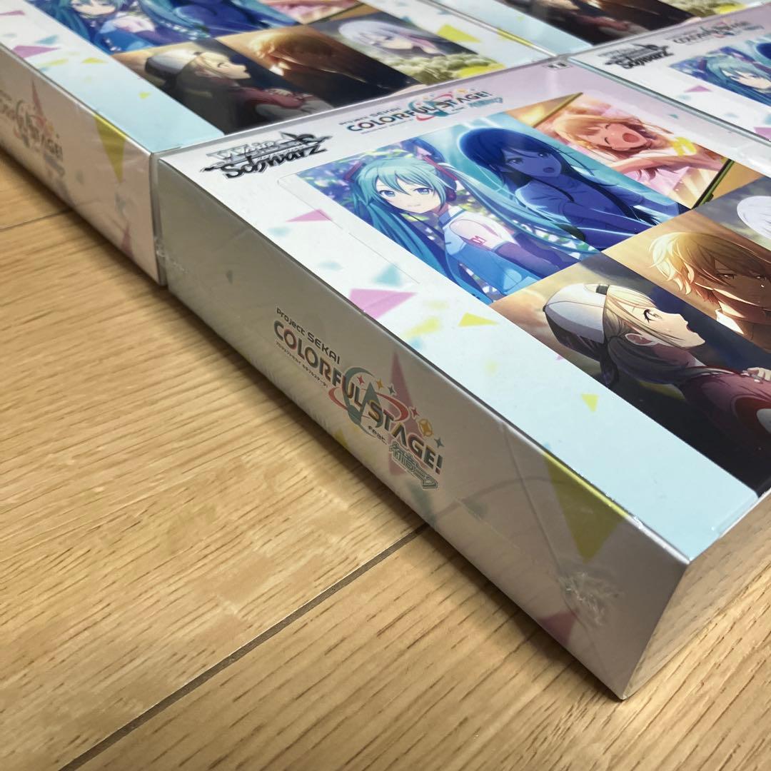 ヴァイスシュヴァルツ　COLOFUL STAGE 初目ミク4箱