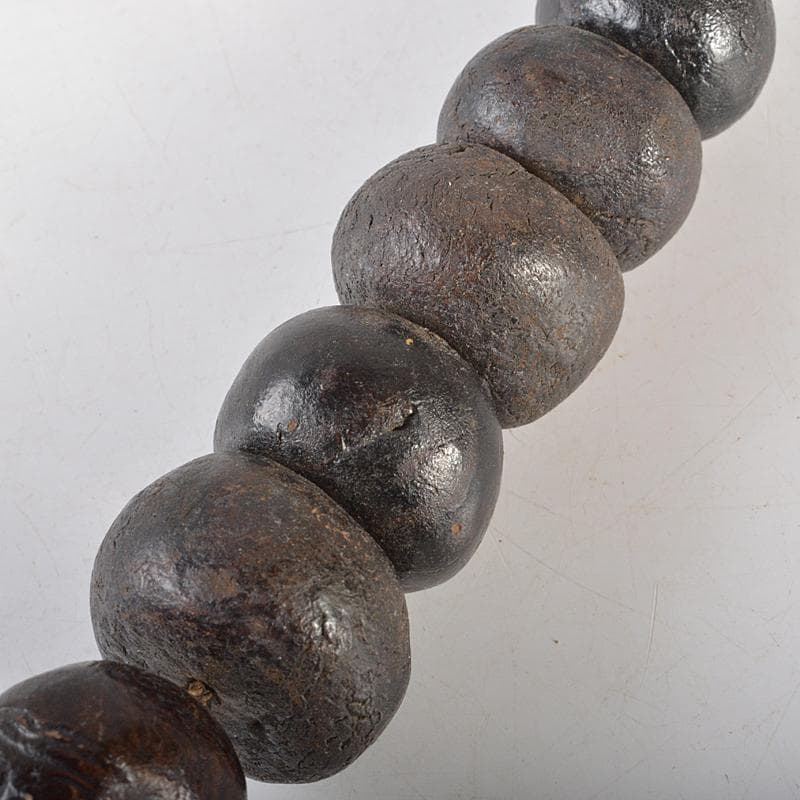 中国　唐木紫壇製　仏像雕　装飾品　置物　M　R7107E