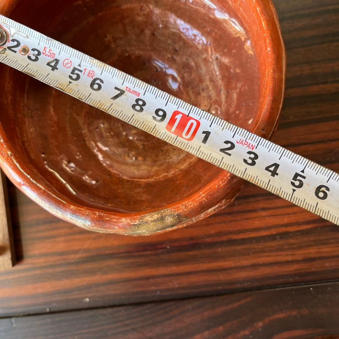 超希少　時代　骨董　日本　アンティーク　赤楽　宗源