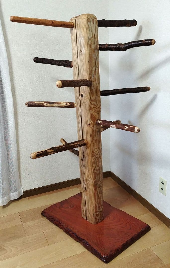 【大型鳥用】どっしり♬螺旋状オウムスタンド