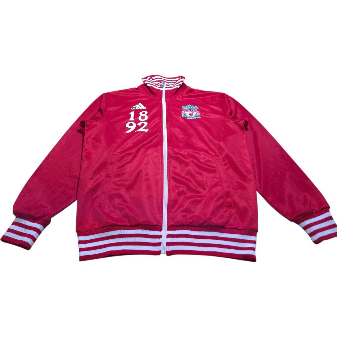 00s adidas Liverpoolビッグロゴ トラックジャケット