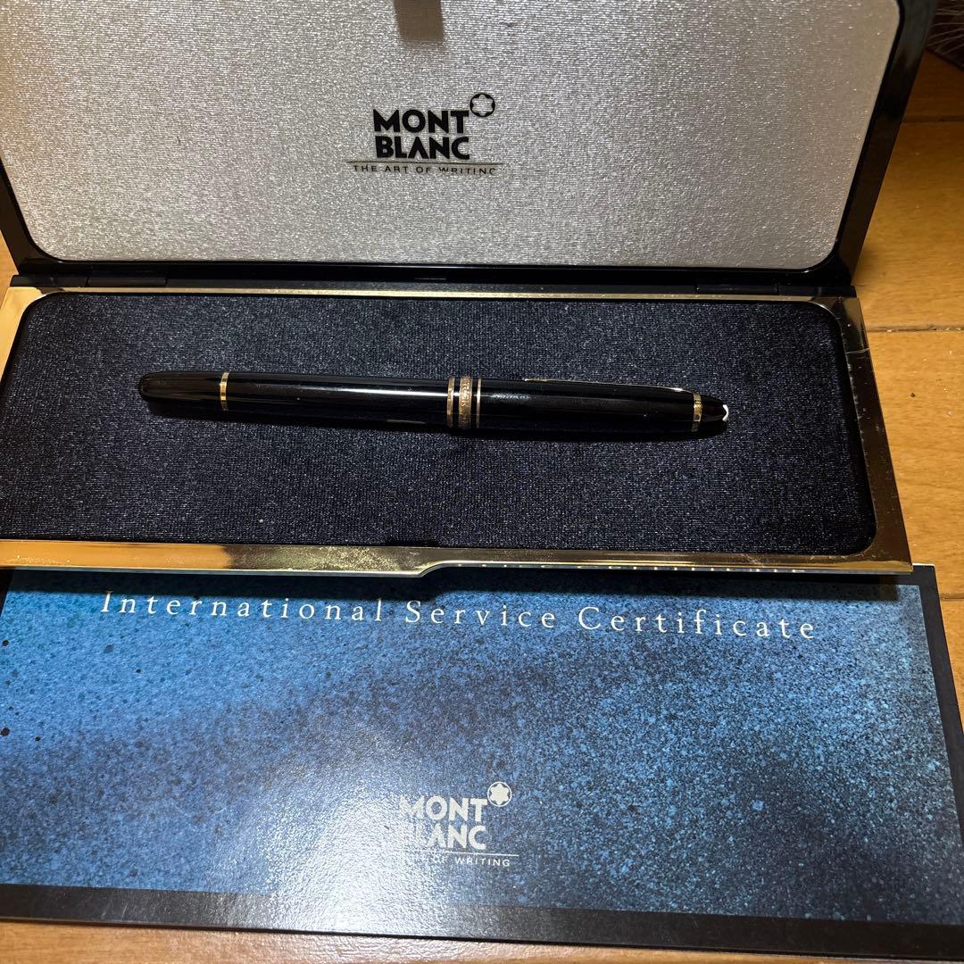 MONT BLANC 万年筆 黒 ゴールド装飾　144 90s